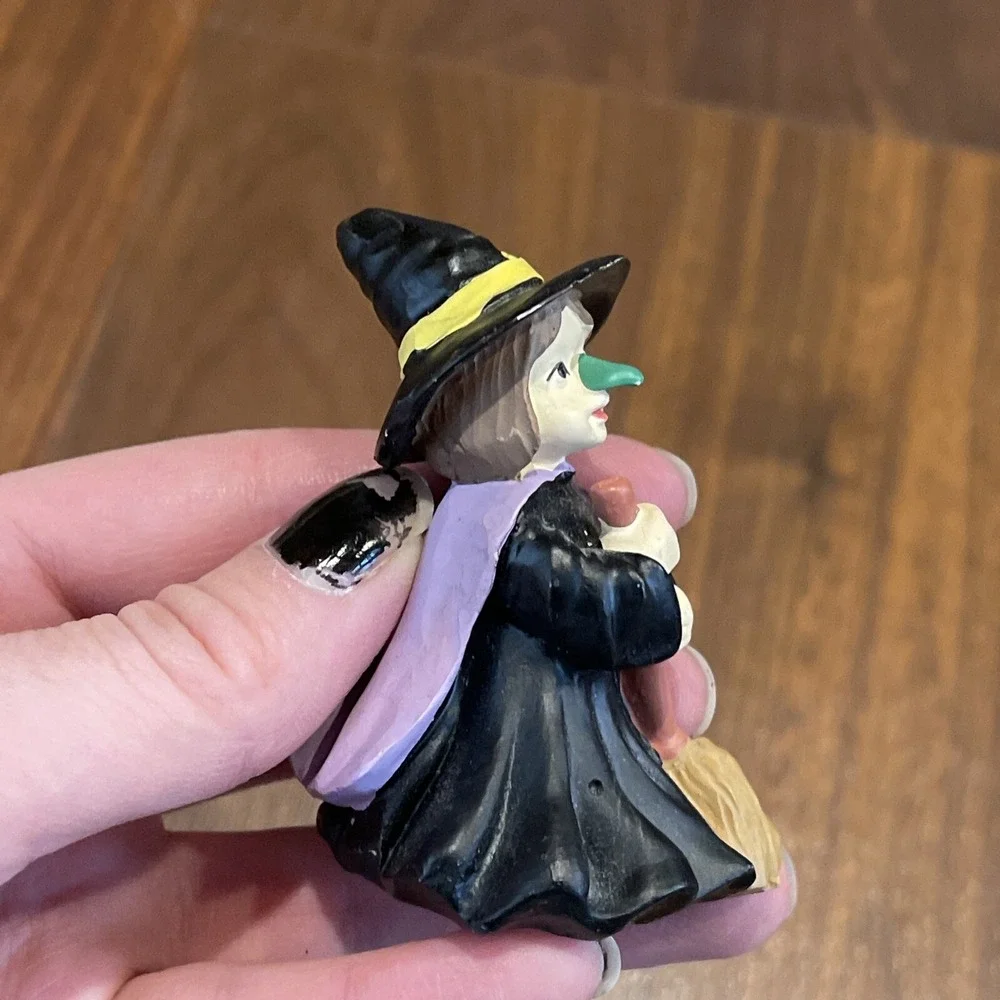 Vintage Halloween Ceramic Trick or Treat Kids Witch Pumpkin Devil 3